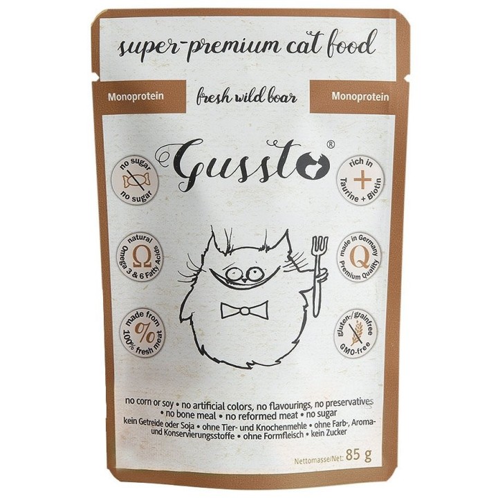 GUSSTO Cat Fresh Wild Boar 85 g
