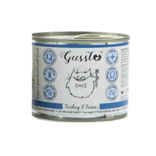 GUSSTO Cat Fresh Turkey&amp,Tuna FRISCHES TRUTHAHN UND THUNFISCH 200 g