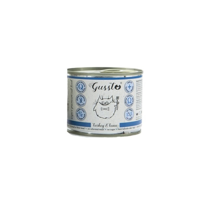 GUSSTO Cat Fresh Turkey&amp,Tuna FRISCHES TRUTHAHN UND THUNFISCH 200 g