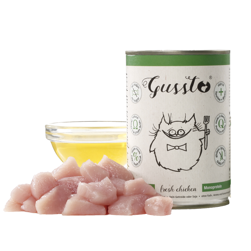 GUSSTO Cat Fresh Chicken frisches Huhn 400 g