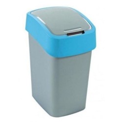 CURVER Mülleimer &quot,FLIP BIN&quot, 25 L silber/blau