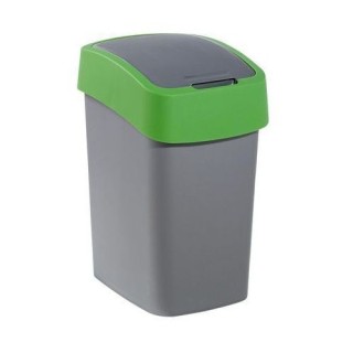 CURVER Mülleimer &quot,FLIP BIN&quot, 25 L silber/grün
