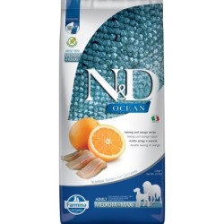 FARMINA N&amp,D getreidefrei Ocean Hering &amp, Orange Adult Medium &amp, Maxi 12kg