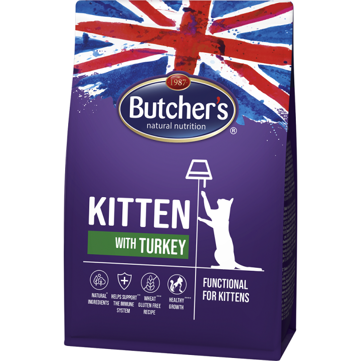 BUTCHER'S Functional Cat Kitten für Kätzchen mit Pute 800 g