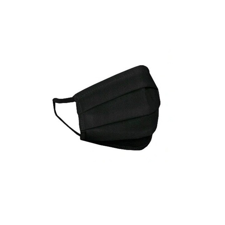 HEXA HEALTH doppelschichtige schwarze Baumwollschutzmaske