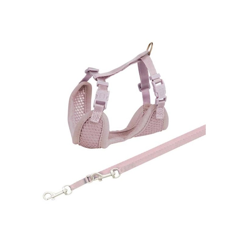 TRIXIE Junior Welpen-Softgeschirr mit Leine Flieder