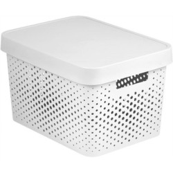 CURVER INFINITY Box mit Punktmuster, 17 L weiß