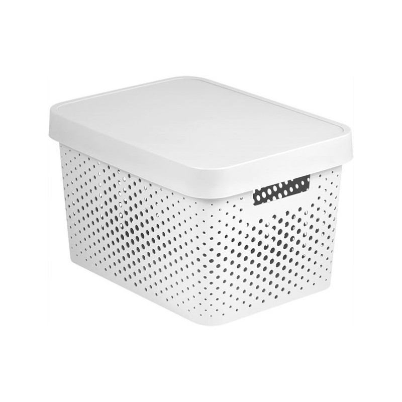 CURVER INFINITY Box mit Punktmuster, 17 L weiß