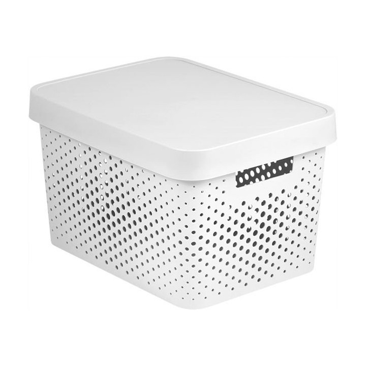 CURVER INFINITY Box mit Punktmuster, 17 L weiß