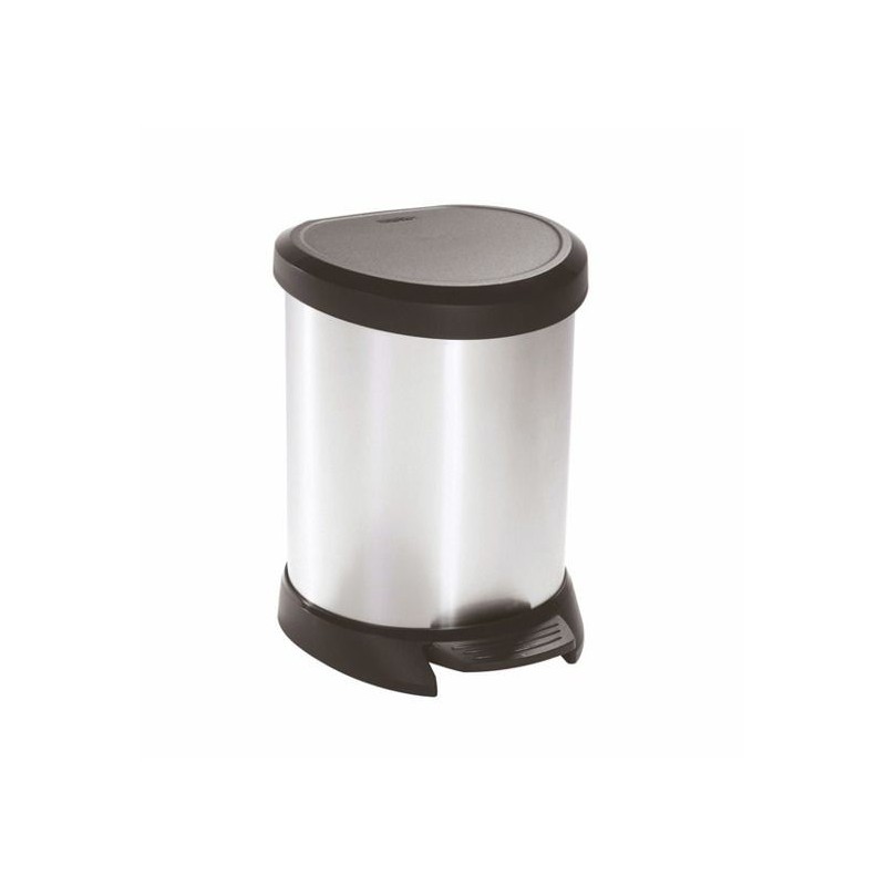 CURVER Metallic's Abfallbehälter 5 Liter, metallic-Silber