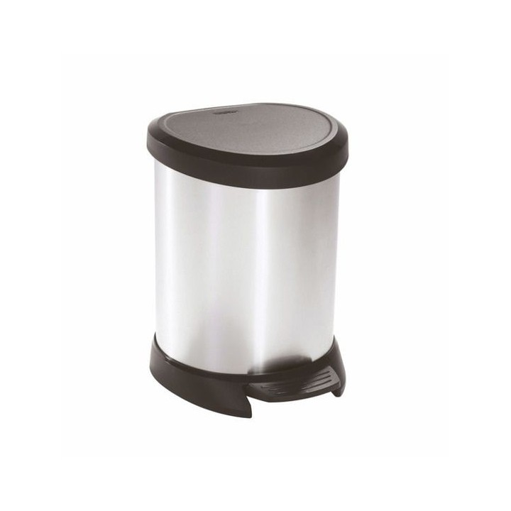 CURVER Metallic's Abfallbehälter 5 Liter, metallic-Silber