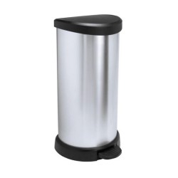 CURVER &quot,Metallic's&quot, Abfallbehälter 40 Liter, metallic-silber
