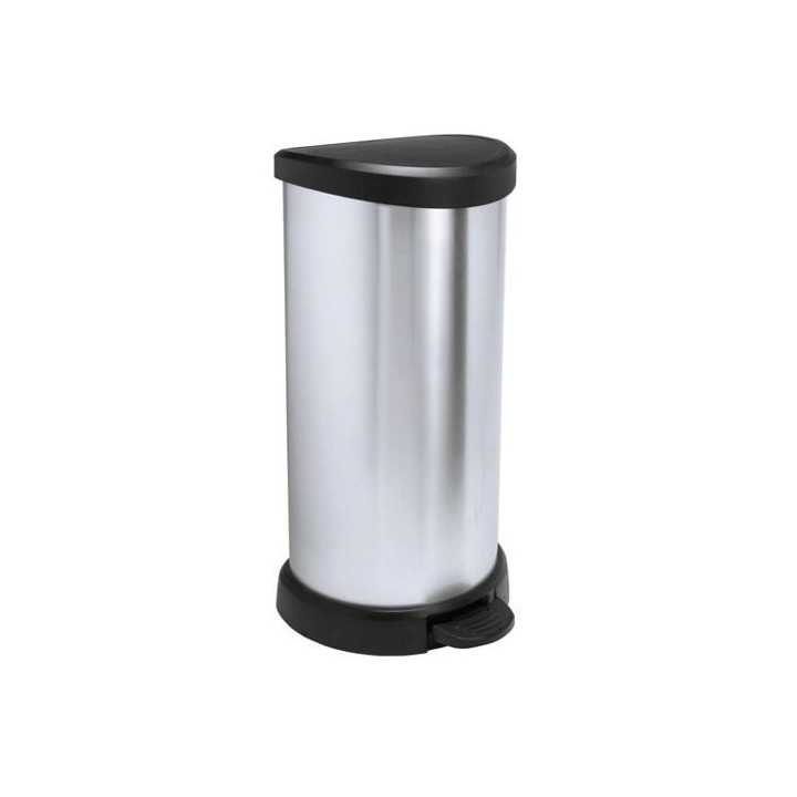 CURVER &quot,Metallic's&quot, Abfallbehälter 40 Liter, metallic-silber