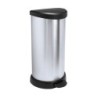 CURVER &quot,Metallic's&quot, Abfallbehälter 40 Liter, metallic-silber