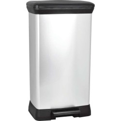CURVER Abfalleimer, Silber, 30 L