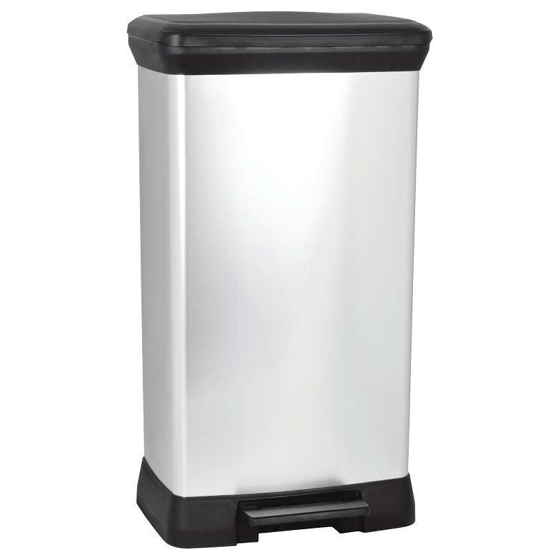 CURVER Abfalleimer, Silber, 30 L