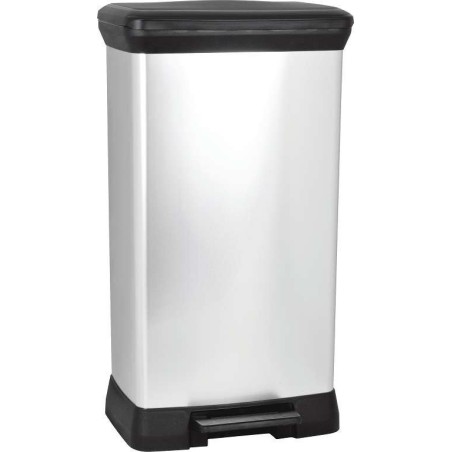CURVER Abfalleimer, Silber, 30 L