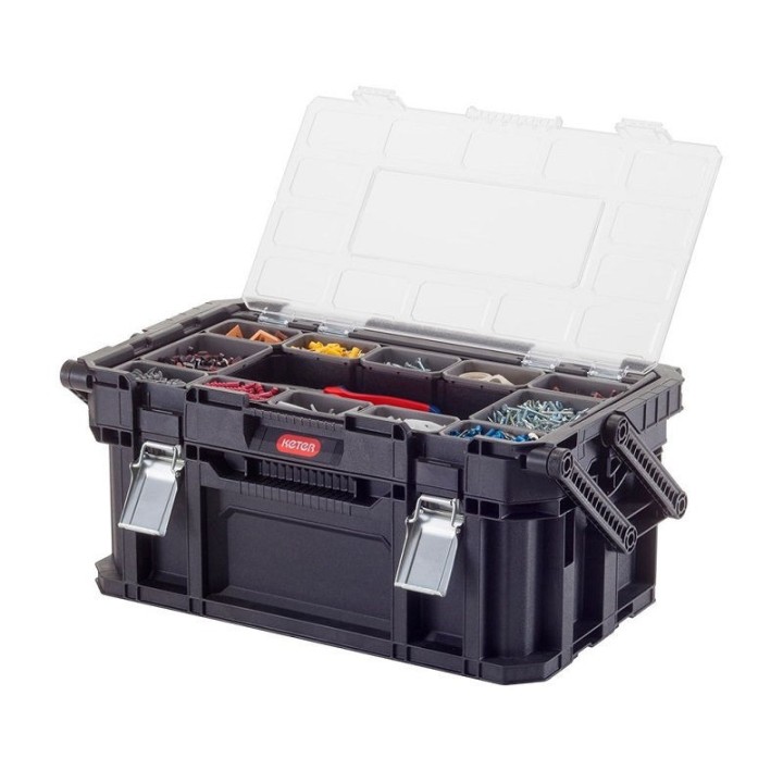 CURVER Werkzeugkasten Connect Cantilever 22&quot,, schwarz