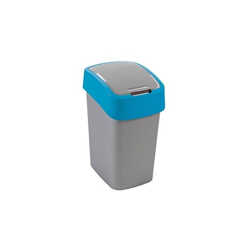 CURVER Mülleimer FLIP BIN 9L silber/blau