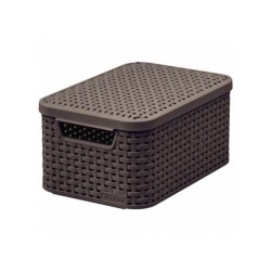 CURVER Aufbewahrungsbox NATURAL STYLE S Dunkelbraun