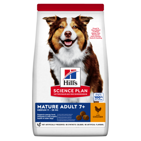 HILL'S SCIENCE PLAN Medium Mature Adult 7+ Hundefutter mit Lamm &amp, Reis 14 kg