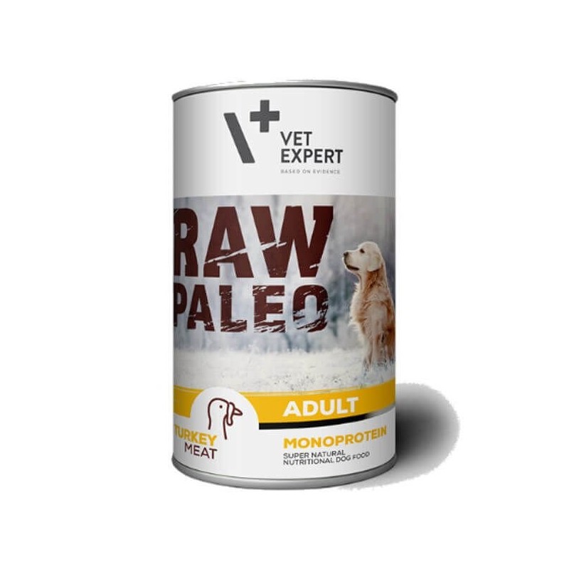 VETEXPERT Hundenassfutter – Raw Paleo Adult Pute 400g