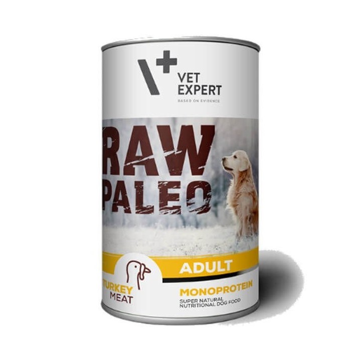 VETEXPERT Hundenassfutter – Raw Paleo Adult Pute 400g
