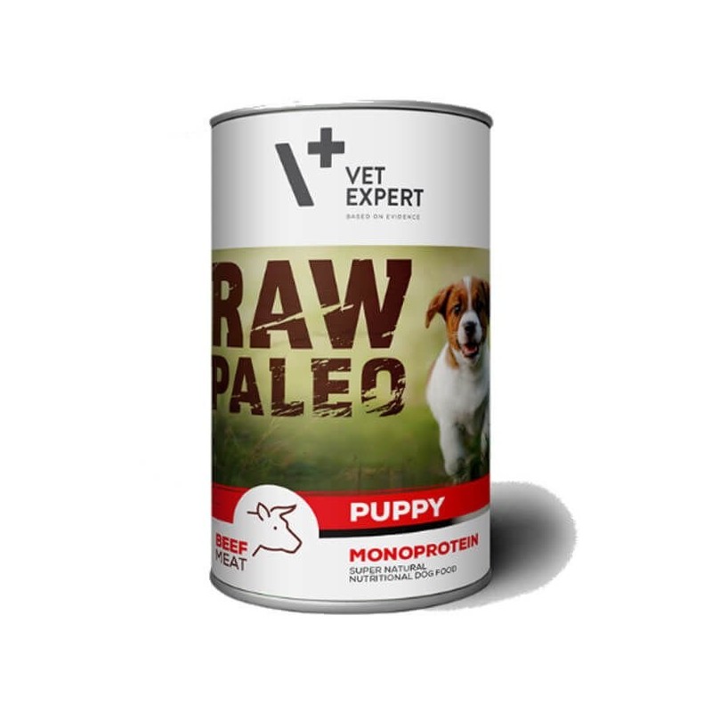 VETEXPERT Hundenassfutter – Raw Paleo Puppy Rind 400g