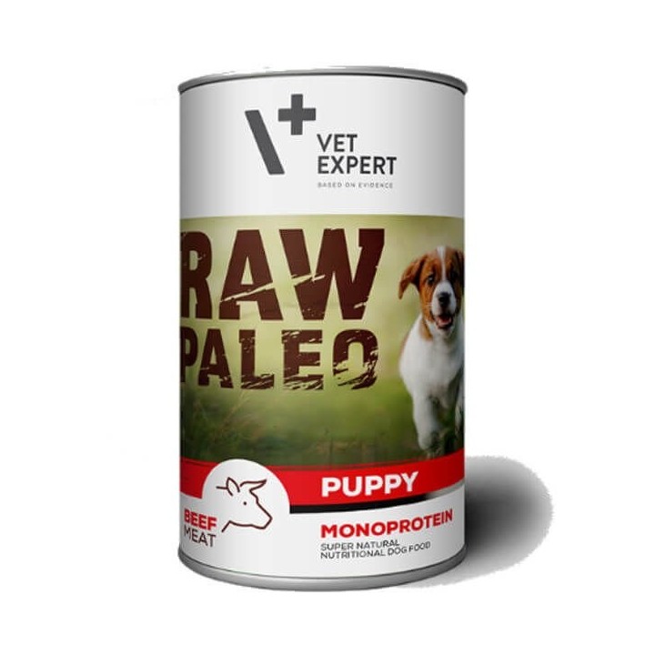 VETEXPERT Hundenassfutter – Raw Paleo Puppy Rind 400g