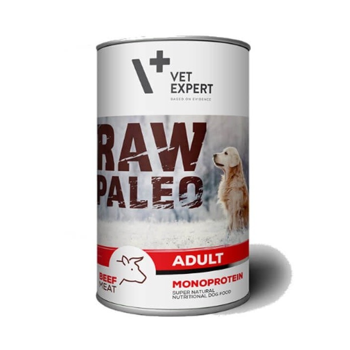 VETEXPERT Hundenassfutter – Raw Paleo Adult Rind 400g