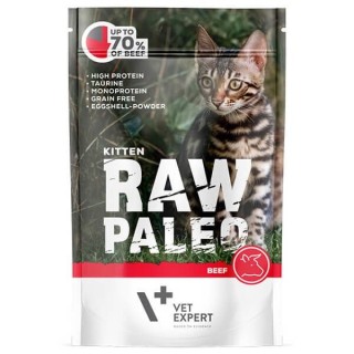VETEXPERT Katzen-Nassfutter Raw Paleo Kitten Rind 100g