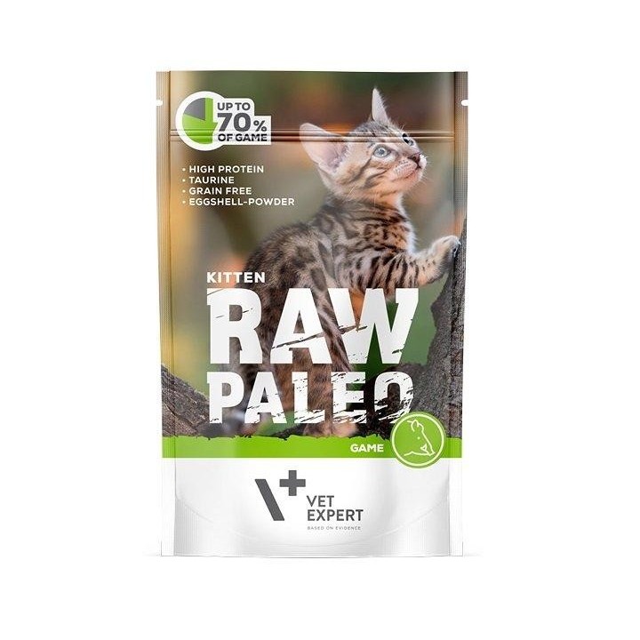 VETEXPERT Katzen-Nassfutter Raw Paleo Kitten Wild 100G
