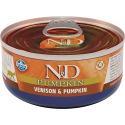FARMINA N&amp,D Katze Pumpkin mit Hirsch &amp, Kürbis 80g