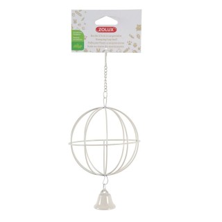 ZOLUX Metall Heuball zum Aufhängen 10 cm Ø beige