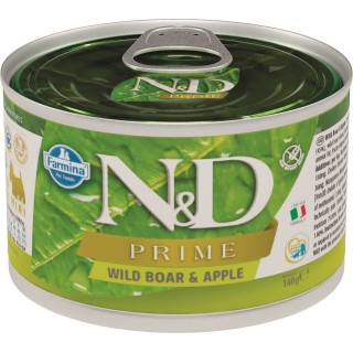 FARMINA N&amp,D WILDSCHWEIN &amp, APFEL ADULT NASSFUTTER MINI 140g