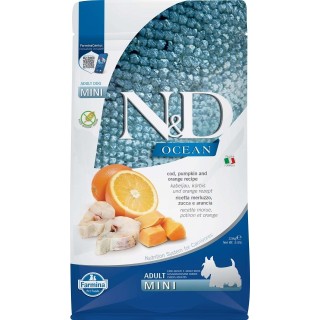 FARMINA Ocean Dog Kabeljau, Kürbis und Orange Adult mini 2,5 kg