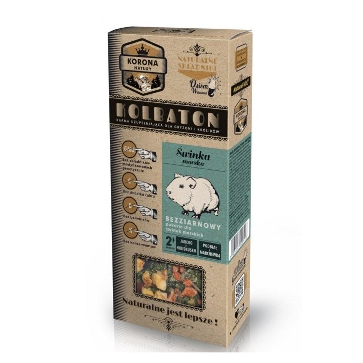 NATURAL-VIT Korona Natury Schweineriegel Apfel und Hibiskus/Nelke und Karotte