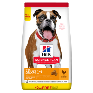 HILL'S Science Plan Adult Light Medium breed Trockenfutter mit Huhn 14 kg