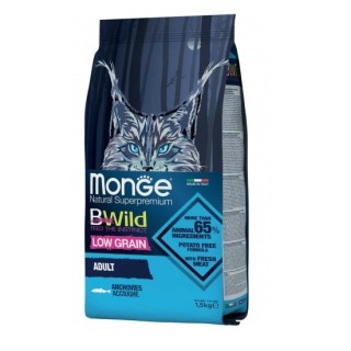 MONGE BWILD CAT ADULT ANCHOIS (Sprotten) 1,5 kg