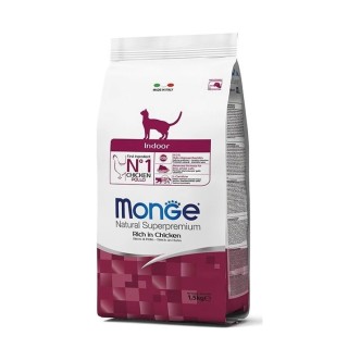 MONGE Cat Indoor für adulte Katzen, die im Haus leben. 400g