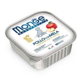 MONGE Fruit Dog Monoprotein Junior Hühnchen mit Apfel 150g