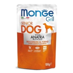 MONGE Grill Dog Senior mit Ente 100 g