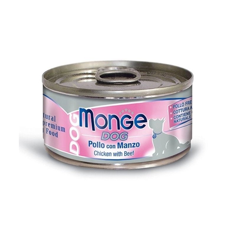 MONGE Natural Dog Hähnchen mit Rindfleisch 95g