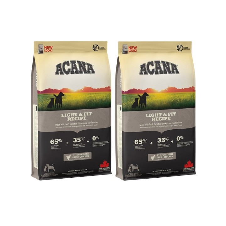 ACANA Light &amp, Fit Dog 4 kg (2 x 2 kg)