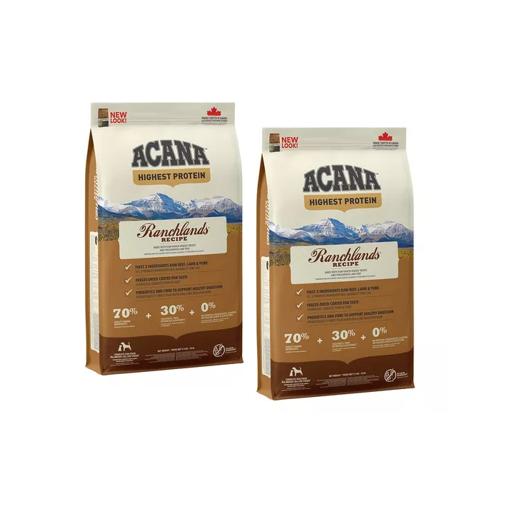 ACANA Ranchlands Dog 22,8 kg (2 x 11,4 kg)