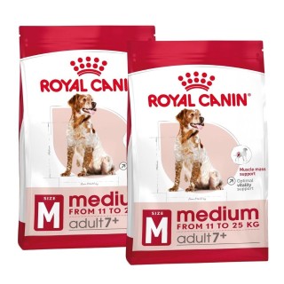 ROYAL CANIN MEDIUM Adult 7+ Trockenfutter für ältere mittelgroße Hunde 30 kg (2 x 15 kg)