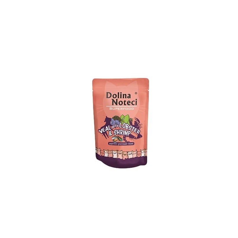 DOLINA NOTECI Superfood Hummer und Garnelen 85g Nassfutter für Katzen