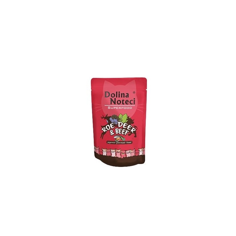 DOLINA NOTECI Superfood Reh und Rind 85g Katzennassfutter