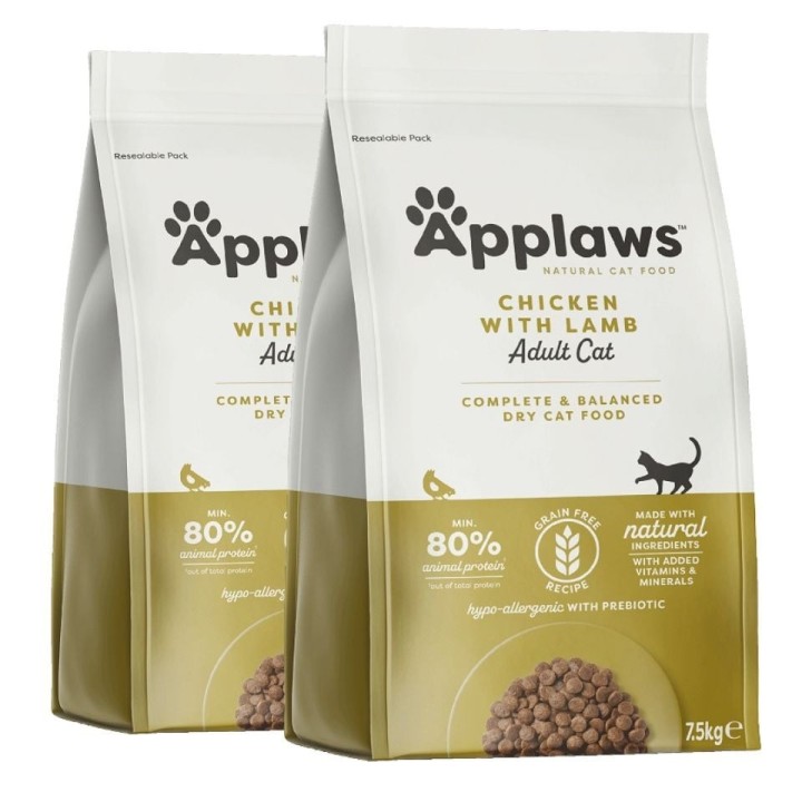 APPLAWS Huhn &amp, extra Lamm 15 kg (2 x 7,5 kg)