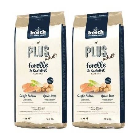 BOSCH PLUS ADULT Forelle &amp, Kartoffel 25 kg (2 x 12,5 kg)
